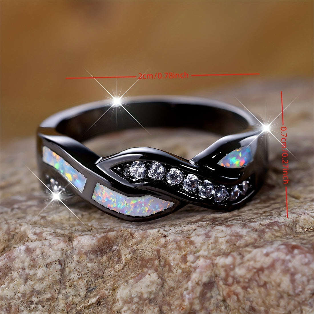 Twisted braid cross ring