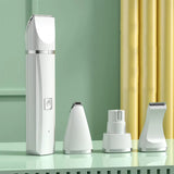 4-IN-1 Pet Grooming and Care Set 4Different Blades Pet Hair Shaver Low Noise Pet Clippers Rechargeable Cordless Safe Dog Trimmer