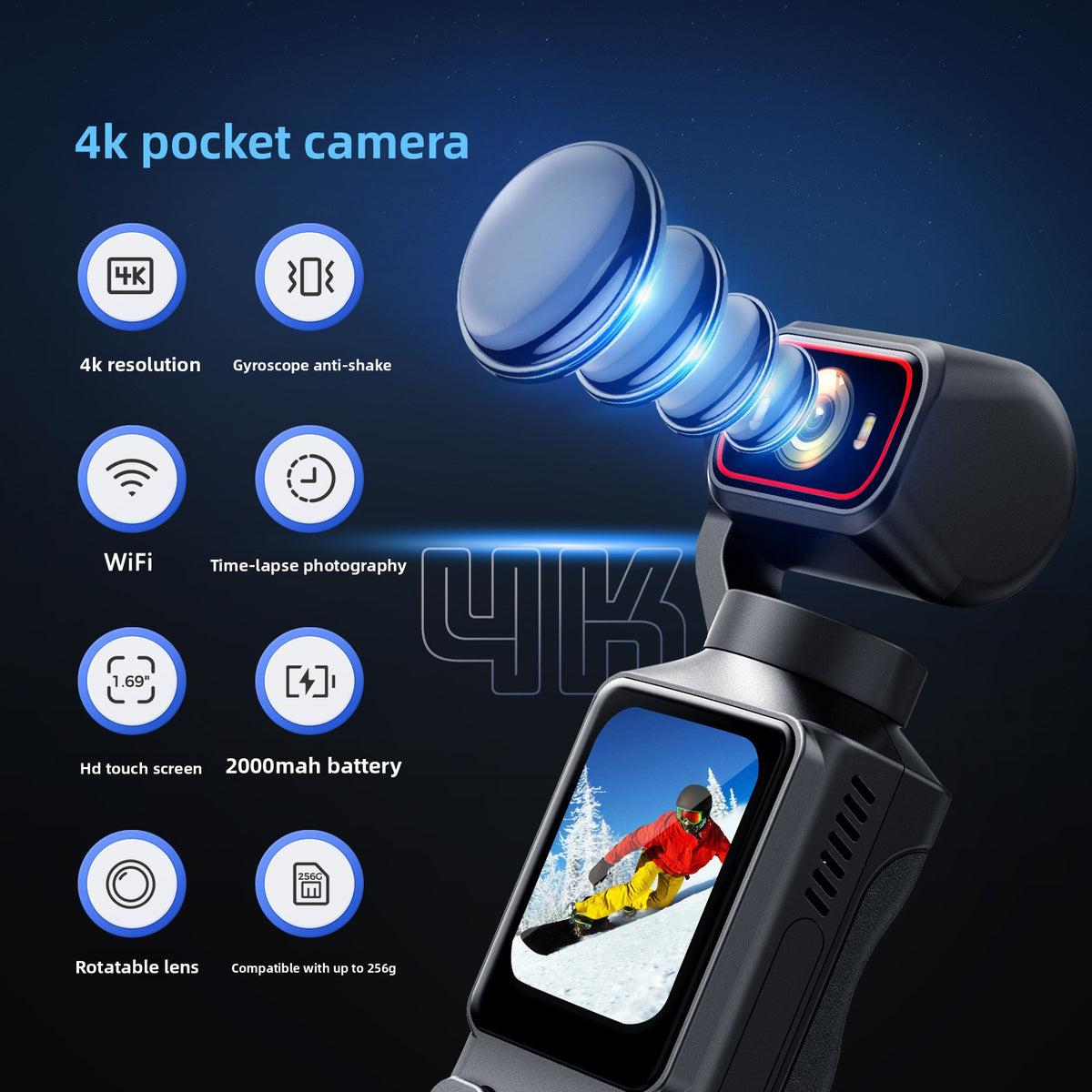Anti-Shake Waterproof and Dustproof Camera