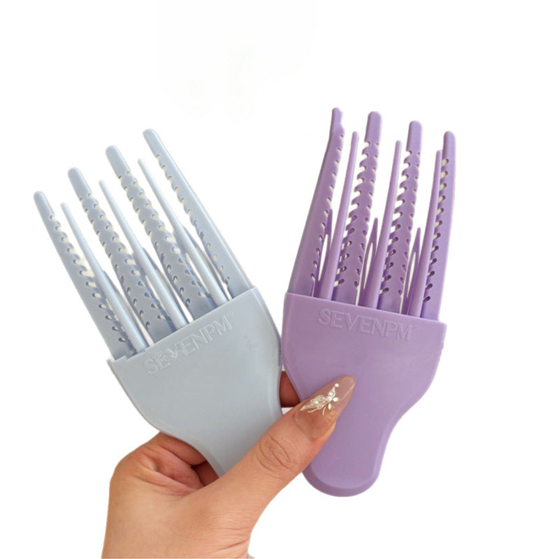 Wind-formed comb-style side parting clips