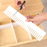 Adjustable drawer dividers set of 5 pieces
