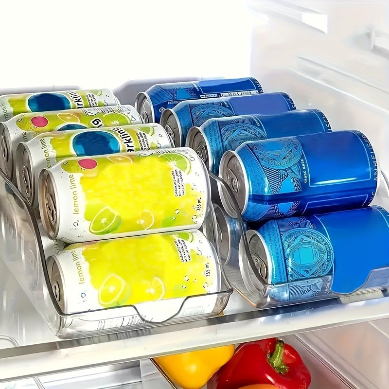 Refrigerator storage box for household use, transparent in color