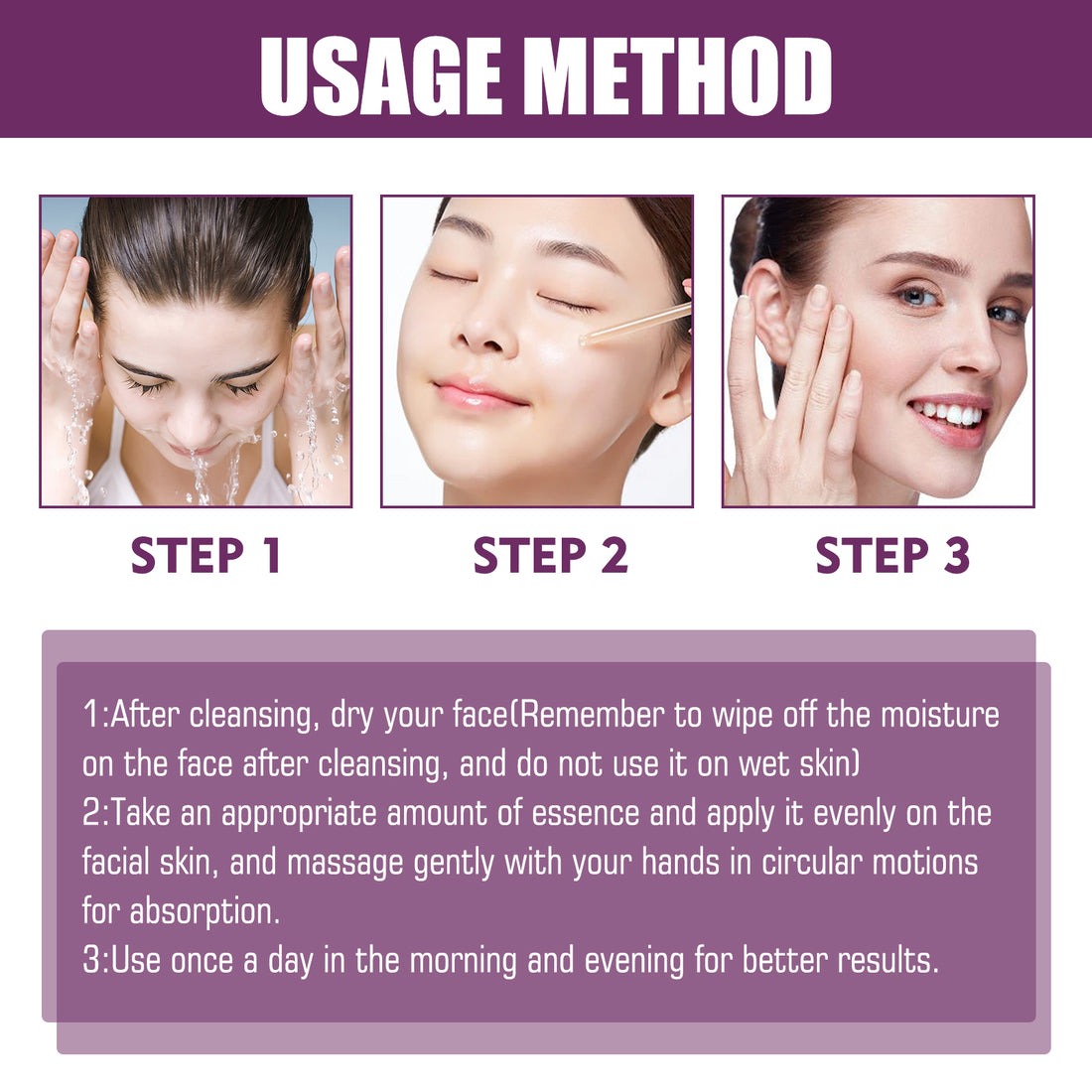 Niacinamide Serum applied to skin