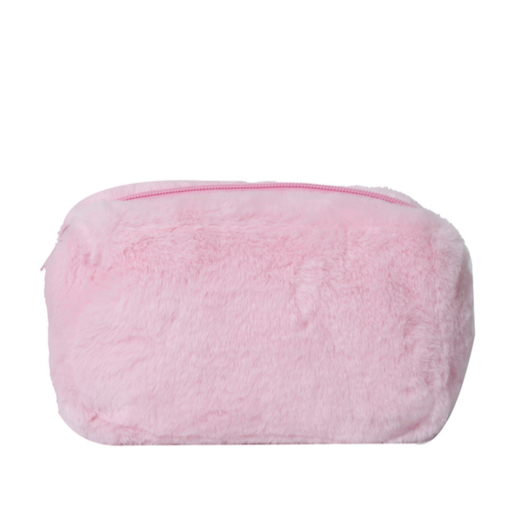 Large Capacity Soft Plush Cosmetic Storage Bag