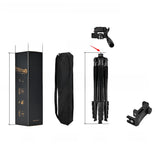 Adjustable Camera Tripod with Removable Gimbal for Phone and DSLR