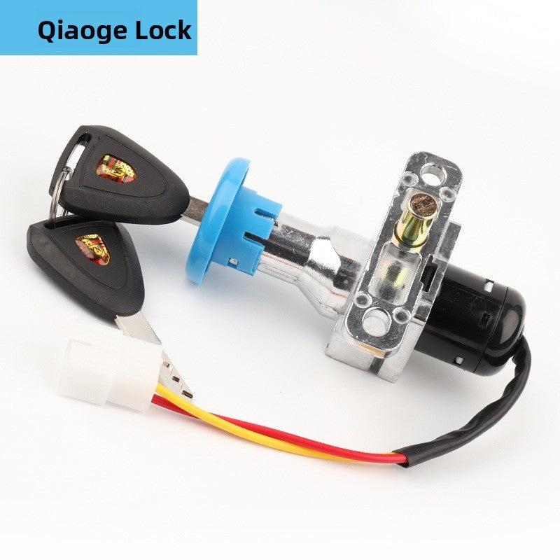 Aluminum Electric Vehicle Power Lock Key Switch with Multiple Key Types