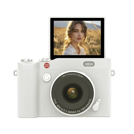 Personalized New Student Camera Retro Ccd High-Definition Flip-Screen Entry-Level Slr Camera 4K High-Pixel Dual Camera...