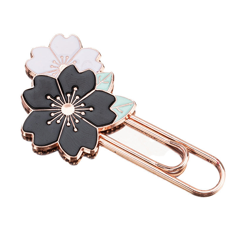 Cute Sakura Shaped Metal Paperclip