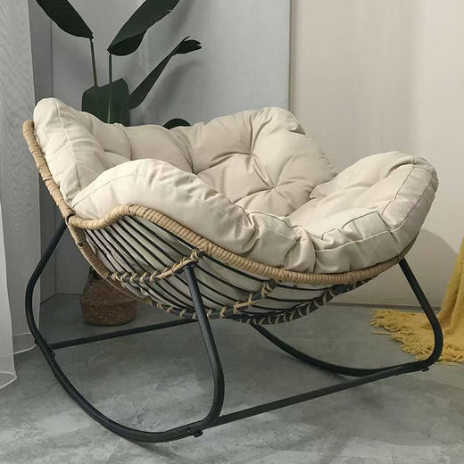 Modern Rattan Mesh Rocking Chair