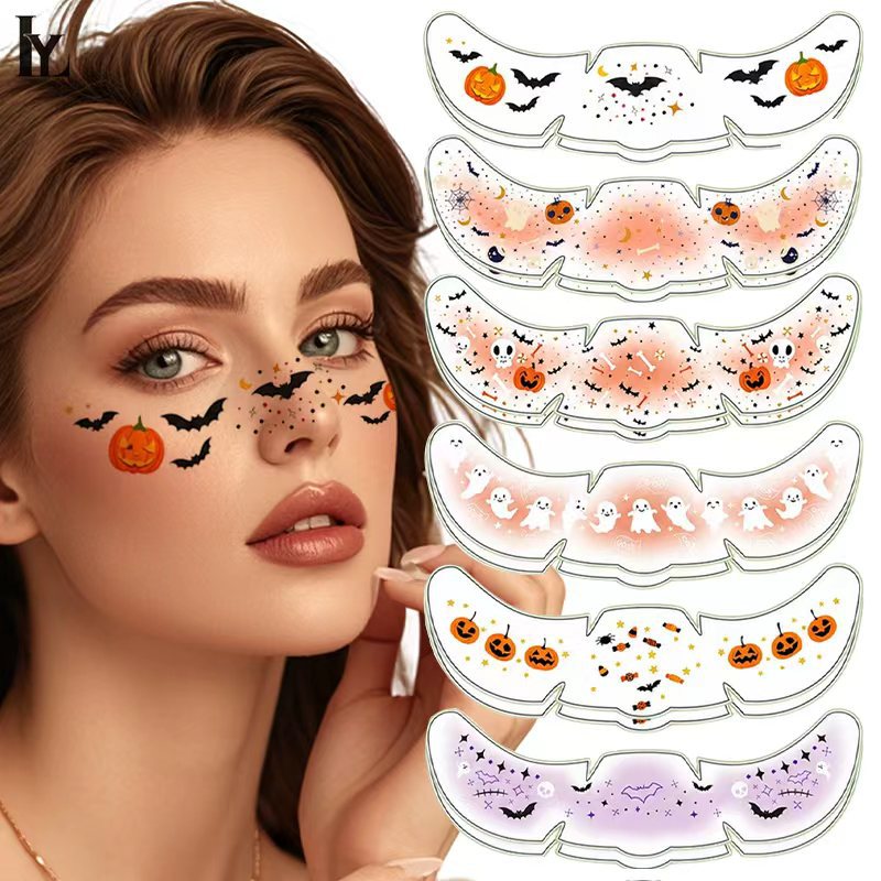 Halloween makeup tattoo stickers waterproof freckle stickers