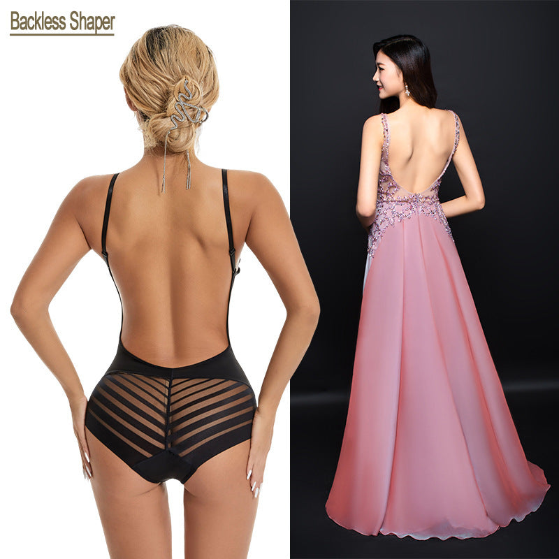 Adjustable U-Back Shapewear with Tummy Control