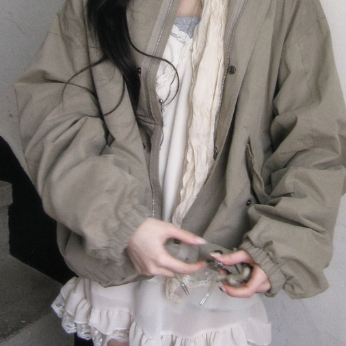 Women's Wasteland Style Drawstring Waist Cargo Jacket