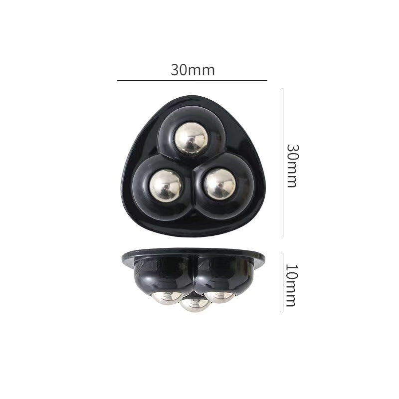 Adhesive Universal Furniture Casters with Steel Ball Bearings
