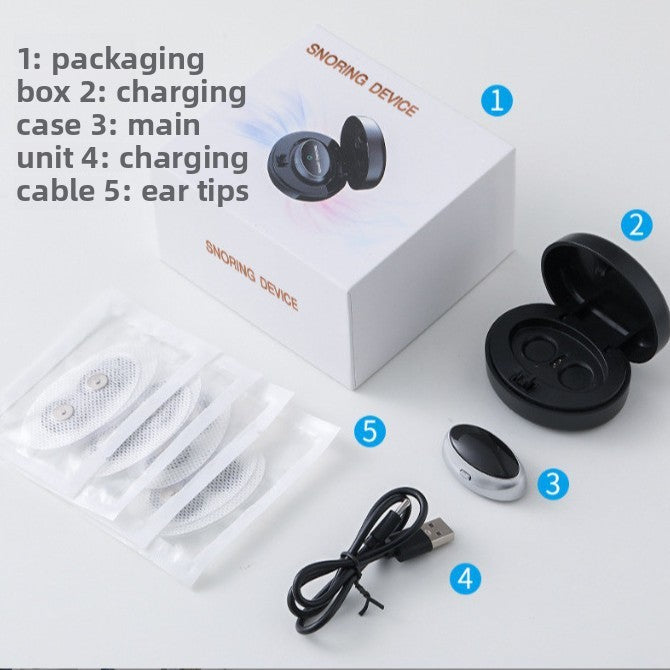 Smart Dual-Pulse Anti-Snoring Device Neck Massager for Sleep Apnea Relief and Airway Clearance