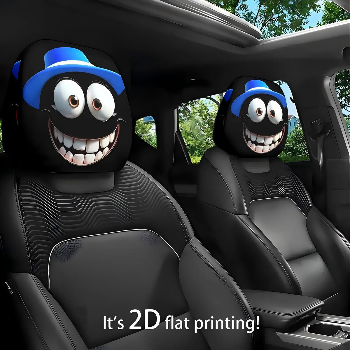Car headrest cover