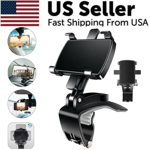 Universal car dashboard phone GPS mount, front view
