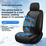Ventilated Car Seat Cushion with Cooling Fan