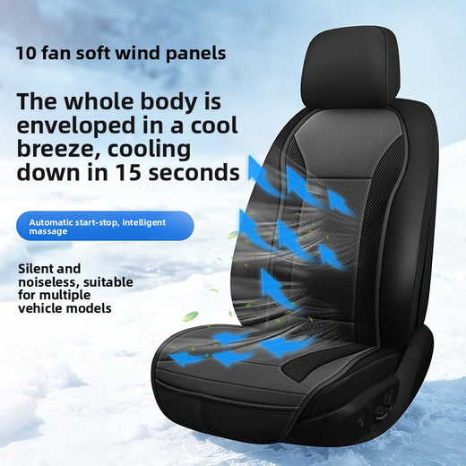 Ventilated Car Seat Cushion with Cooling Fan