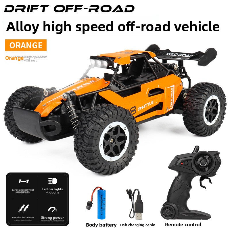 Alloy Off-Road Remote Control Car with LED Lights