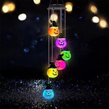 Solar Pumpkin Wind Chime Garden Light