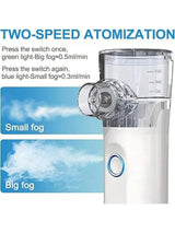 Portable facial hydration nebulizer charging port