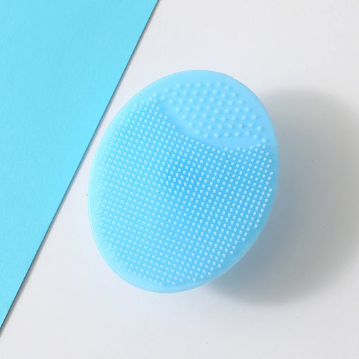 Baby Adult Bath Soft Brush with Suction Cup Silicone Face Cleansing Brush
