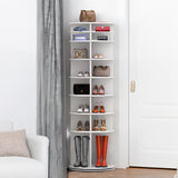8 Tier Rotating Shoe Rack Tower Organizer