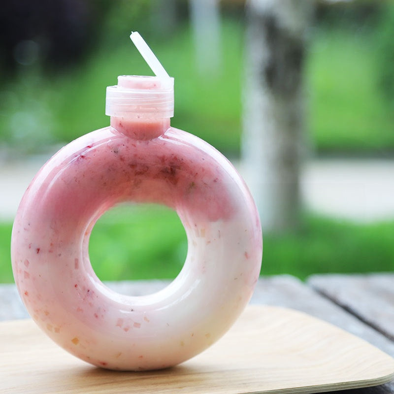 Plastic beverage bottle
