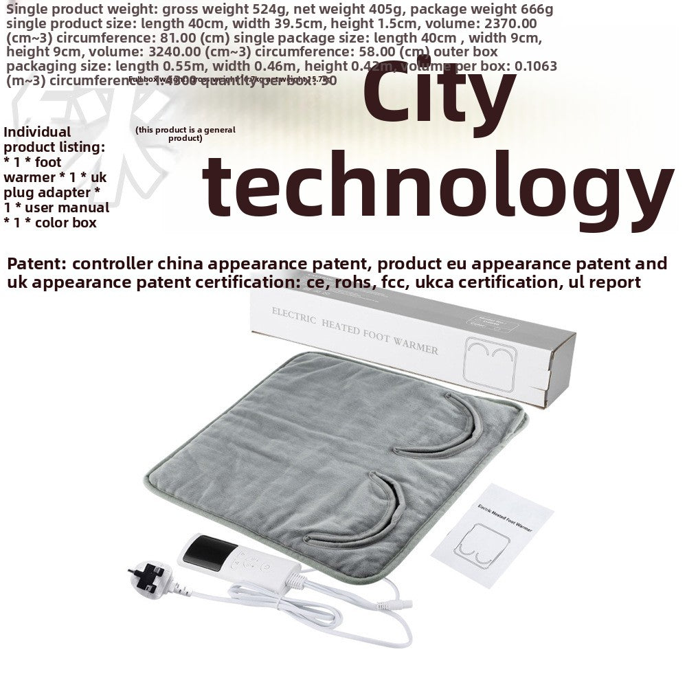 Adjustable Temperature Heating Foot Pad with Timer