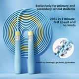 Adjustable Segmented Double-Bearing Speed Jump Rope for Children