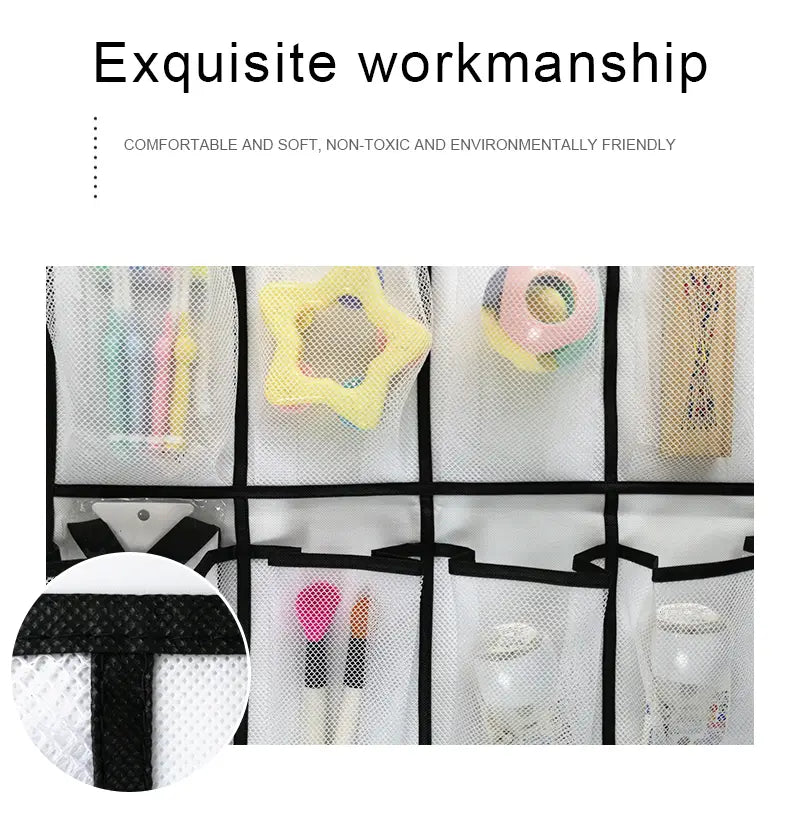 24-Pocket Over-the-Door Shoe Organizer