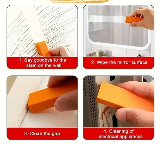 Rust remover cleaning a faucet