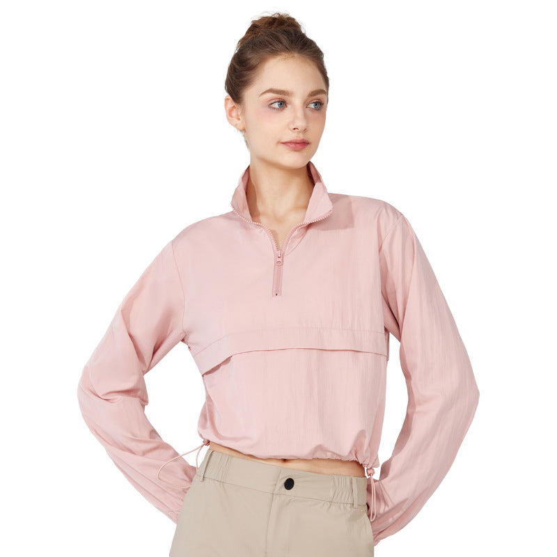 Women's Windproof Sunscreen Long Sleeve Lightweight Loose Outdoor Jacket
