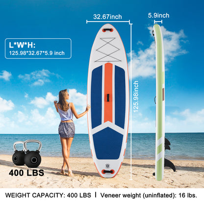 10FT Inflatable Stand Up Paddle Board with Accessories