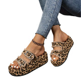 Women's Buckle Sandals with Thick Soft Sole
