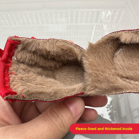 Winter dog boots with knob closure, photo 5