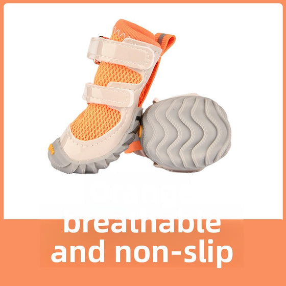 Breathable mesh dog shoes with double straps, photo 5