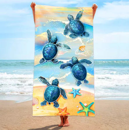 Bonsai Turtle Beach Towel size guide