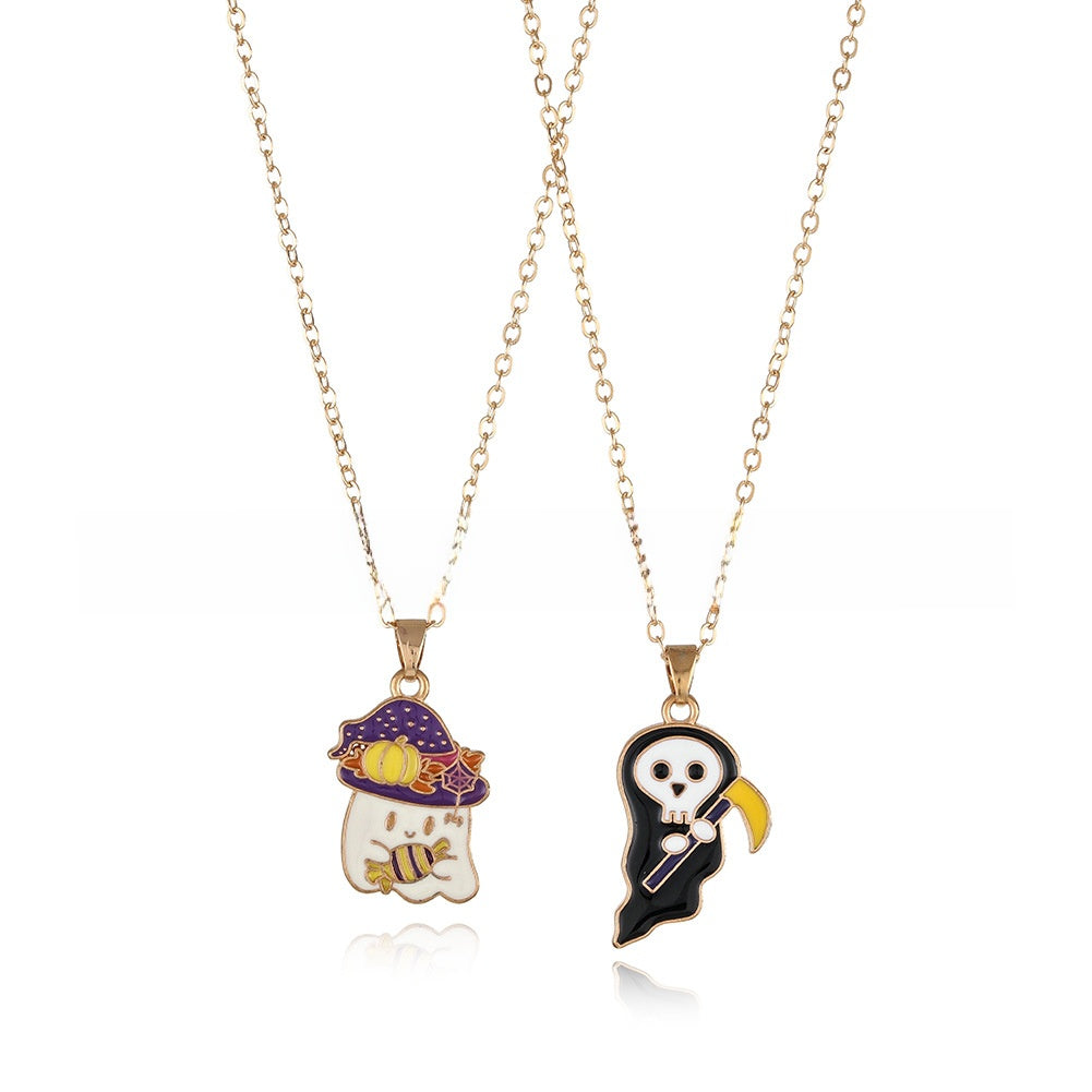 Cartoon Halloween Necklace Set