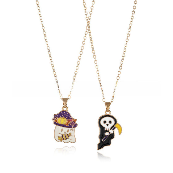 Cartoon Halloween Necklace Set
