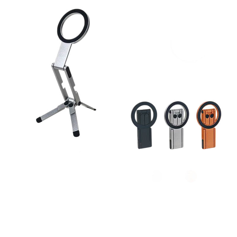 Magnetic Aluminum Alloy Foldable Phone Holder with Carabiner