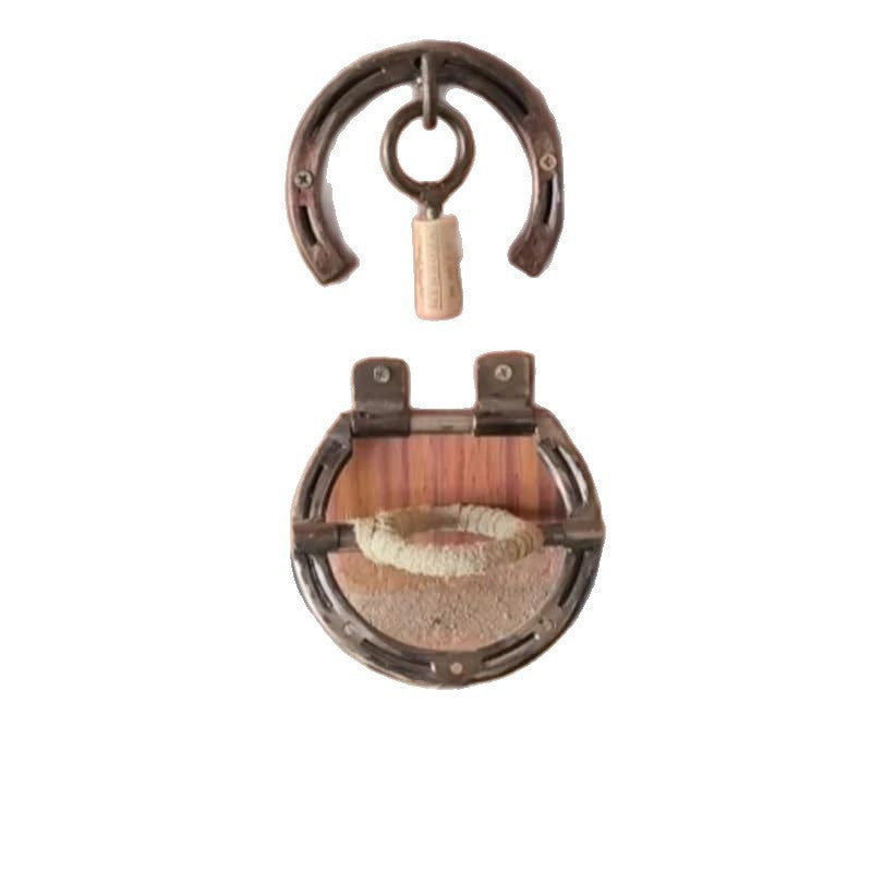 Wall-Mounted Horseshoe-Shaped Wine Opener