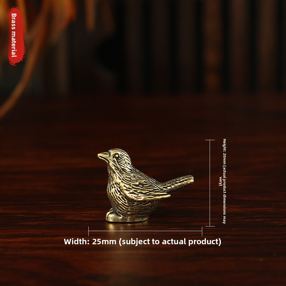 Copper bird ornament decoration