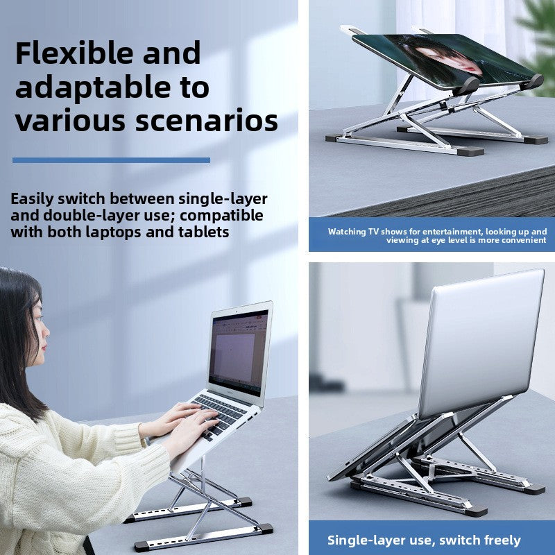 N8 aluminum alloy New Laptop Stand double layer