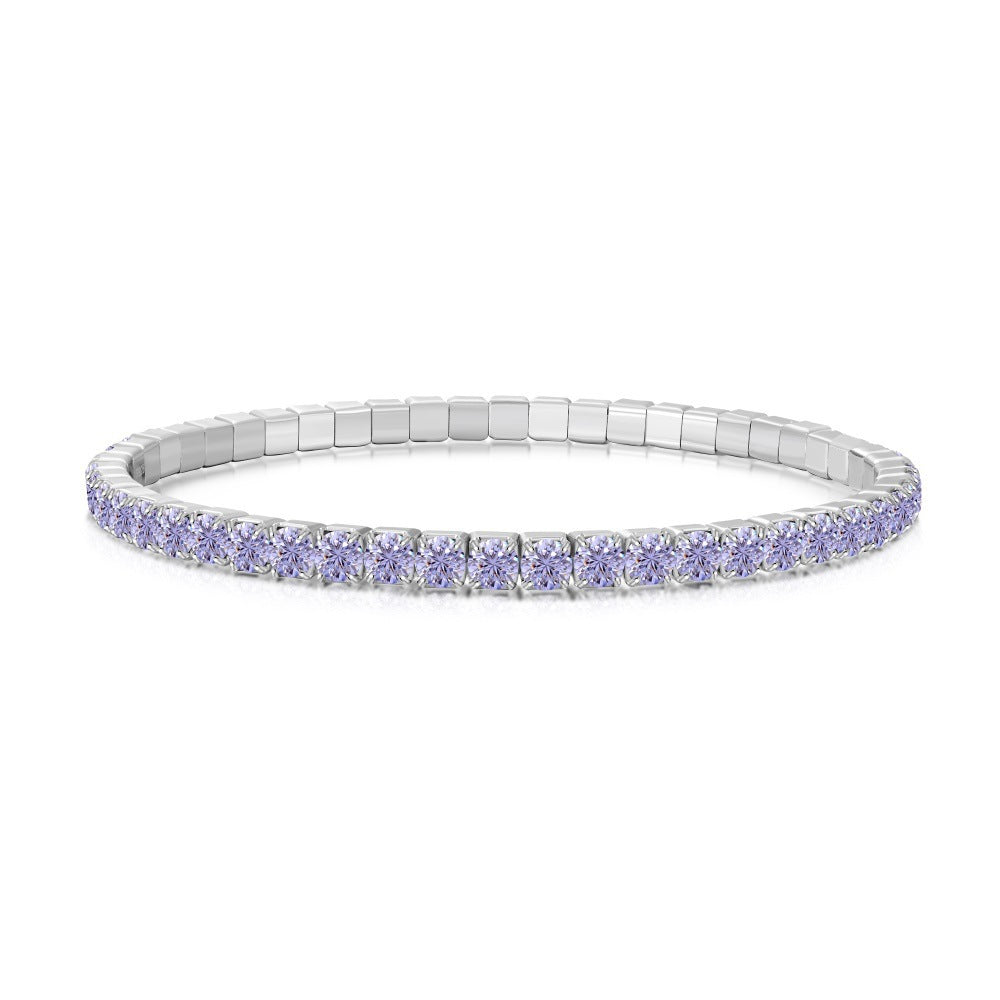 Sparkling zircon tennis bracelet for women