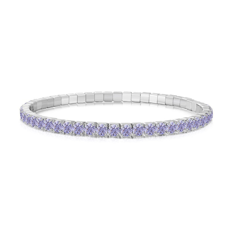 Sparkling zircon tennis bracelet for women