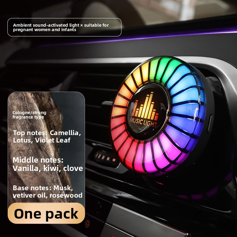USB Car Air Vent RGB Music Rhythm Light