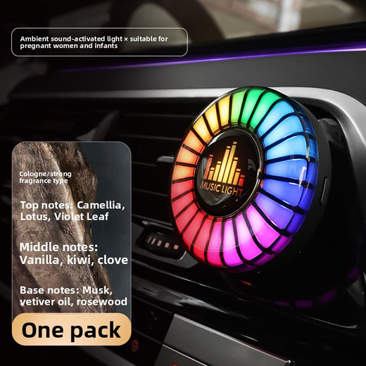 USB Car Air Vent RGB Music Rhythm Light