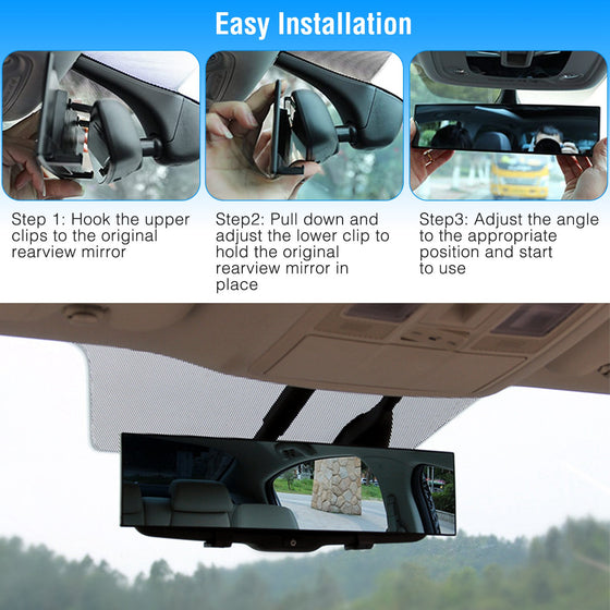 Three-step clip-on installation