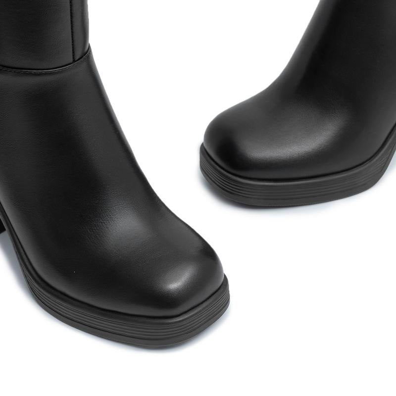 Thick Platform Heeled Boots